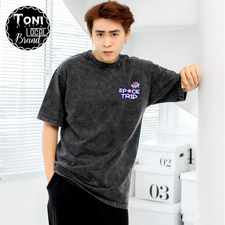 Áo Thun Tay Lỡ Local Brand SPACE TRIP Cotton 100 nam nữ Unisex