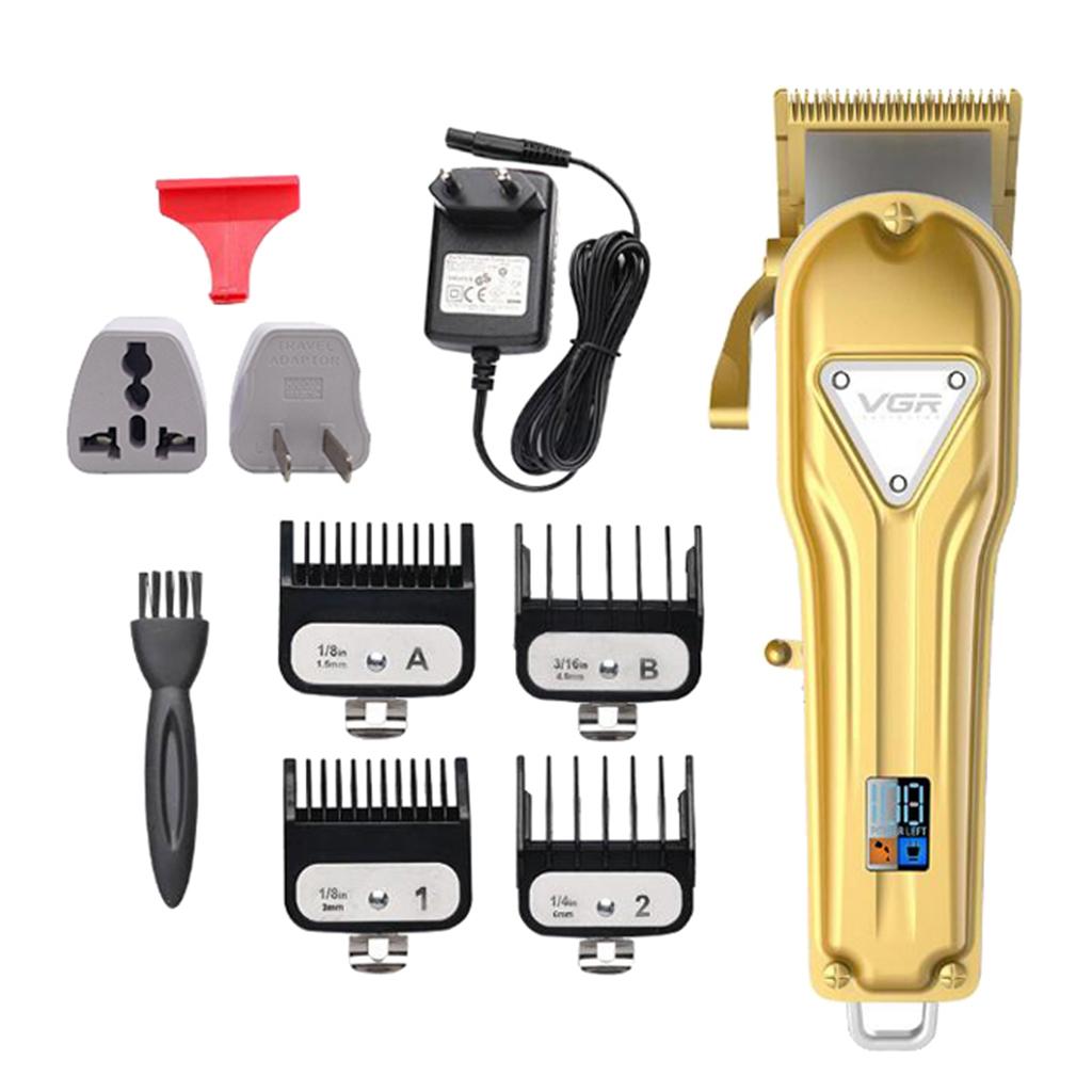Professional Men's LCD Hair Clipper Kids Haircut Shaver Barber Shop Home Trimmer