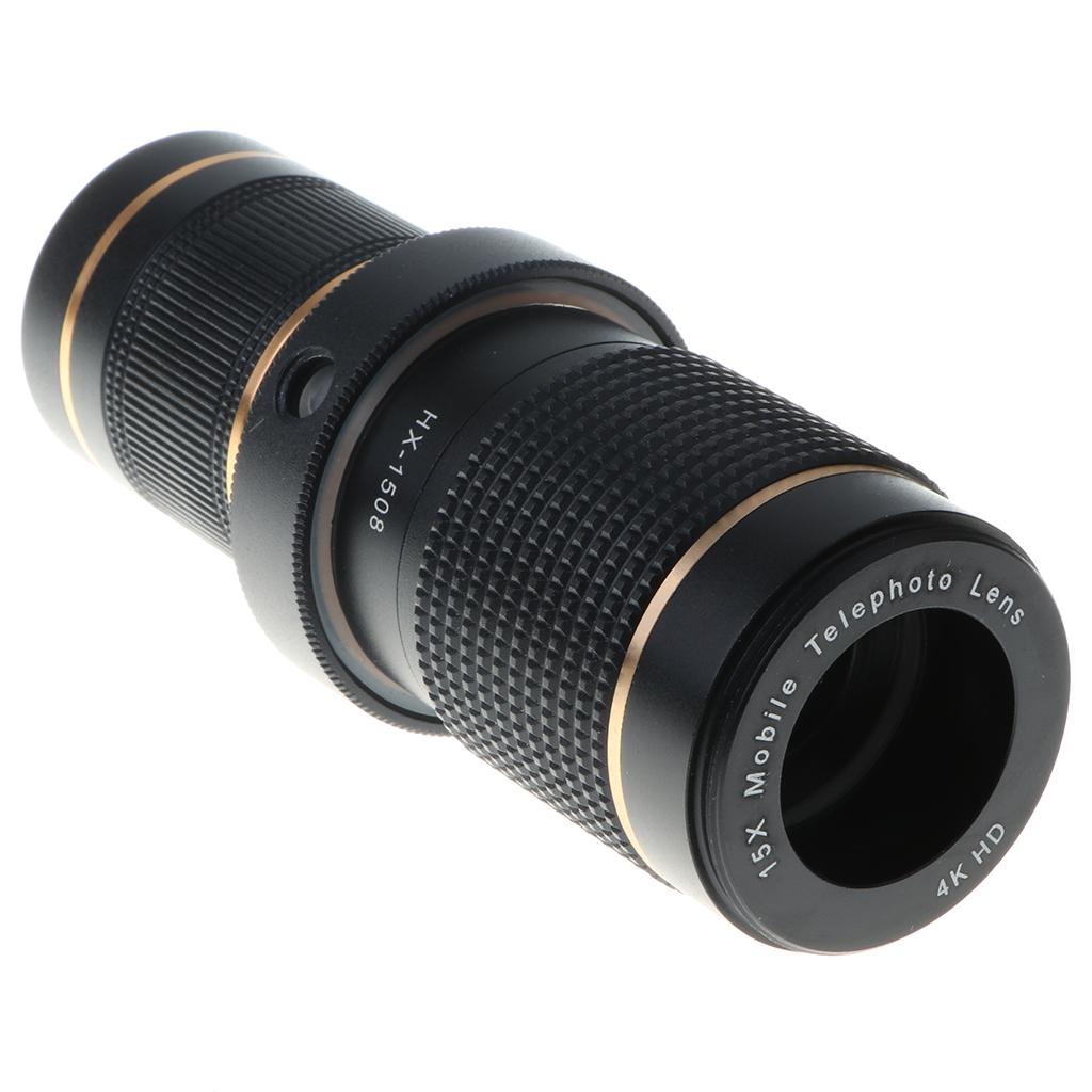 Camera Lens Clip on Optical Black 15X