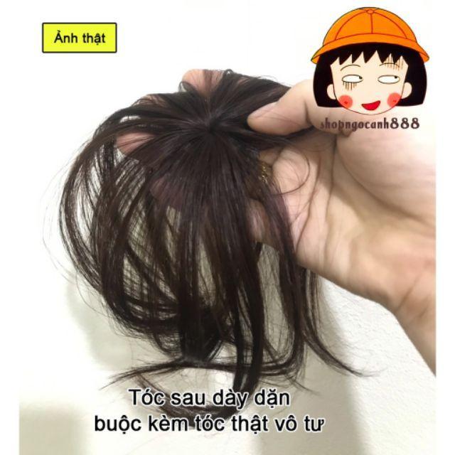 Tóc giả nữ đẹp tóc giả mái thưa 3D