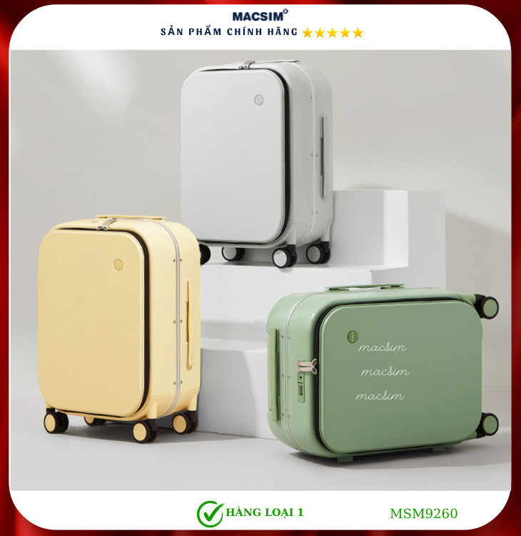 Vali cao cấp Macsim MiXi MSM9260 24 inch màu vàng