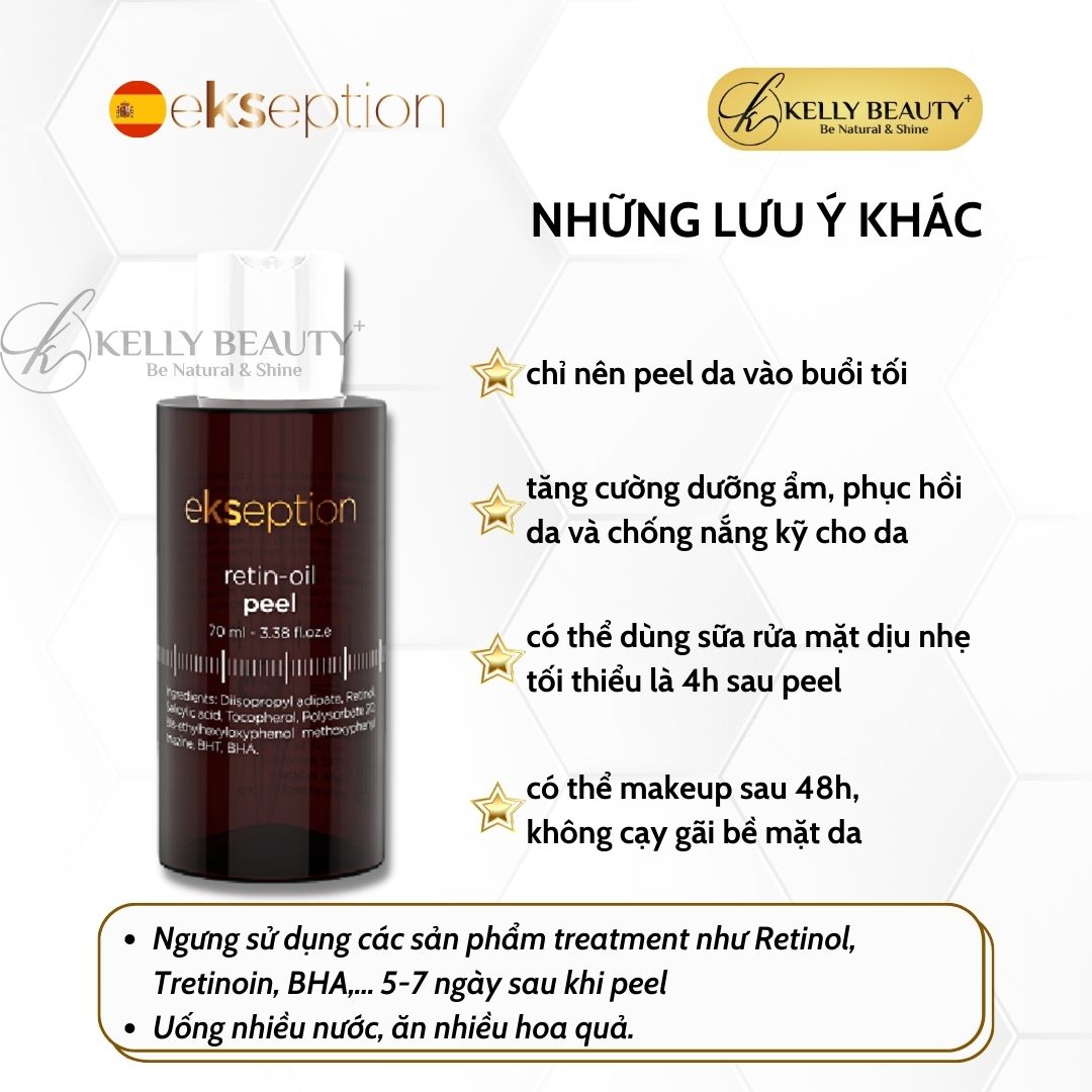 ekseption Retin-Oil Peel 70ml - Chống Lão Hóa, Đều Màu Da, Se Lỗ Chân Lông | Kelly Beauty
