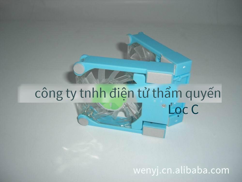 Giá thấp nhất Máy làm mát máy tính xách tay mini có thể gập lại được chiếu sáng bằng đèn LED Phong cách Đế làm mát gấp nhỏ