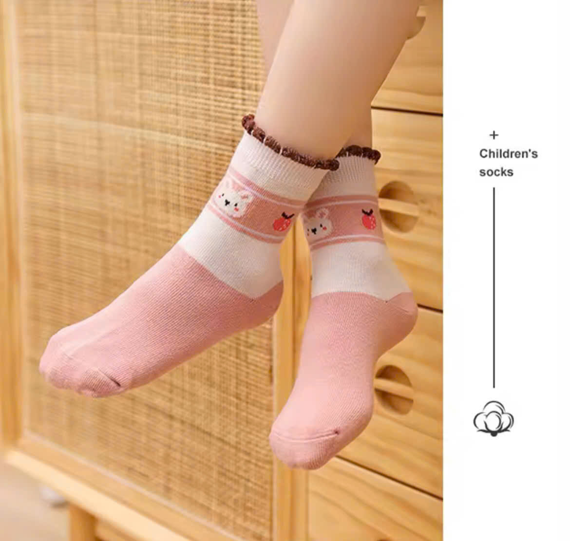 SET 5 ĐÔI TẤT VỚ 35 DỄ THƯƠNG TỪ 1-12 TUỔI DÀNH CHO BÉ GÁI