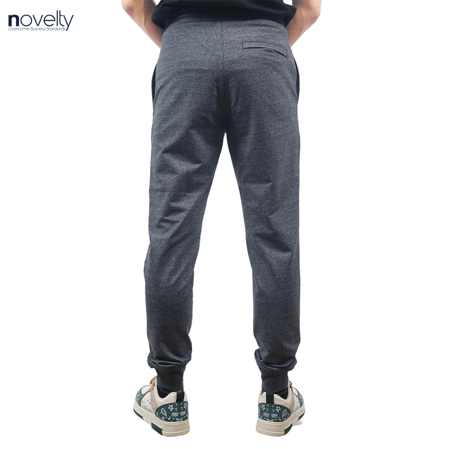 Quần jogger nam Novelty Regular fit xám Melange NQGMMDMT3R230546Q