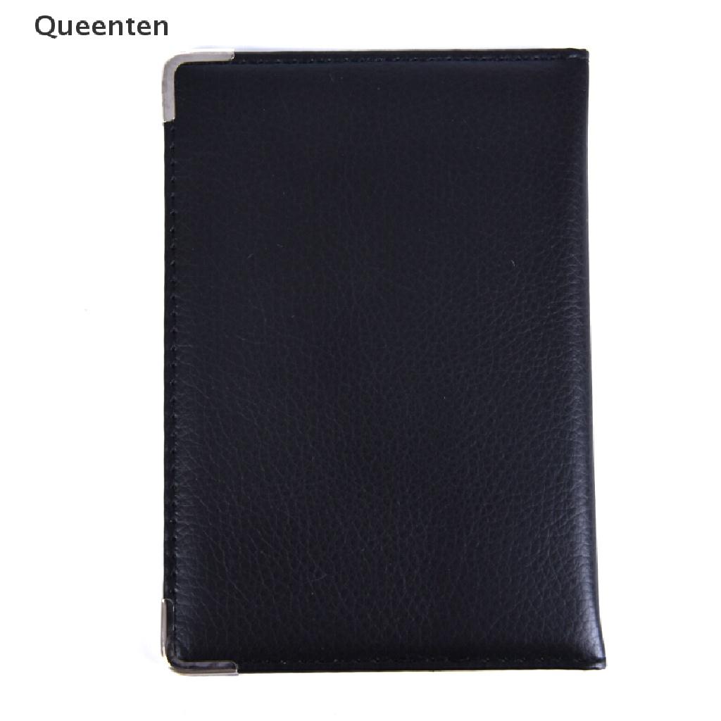 Queenten Casual PU Leather Passport Covers Travel ID Card Passport Holder Wallet Case QT