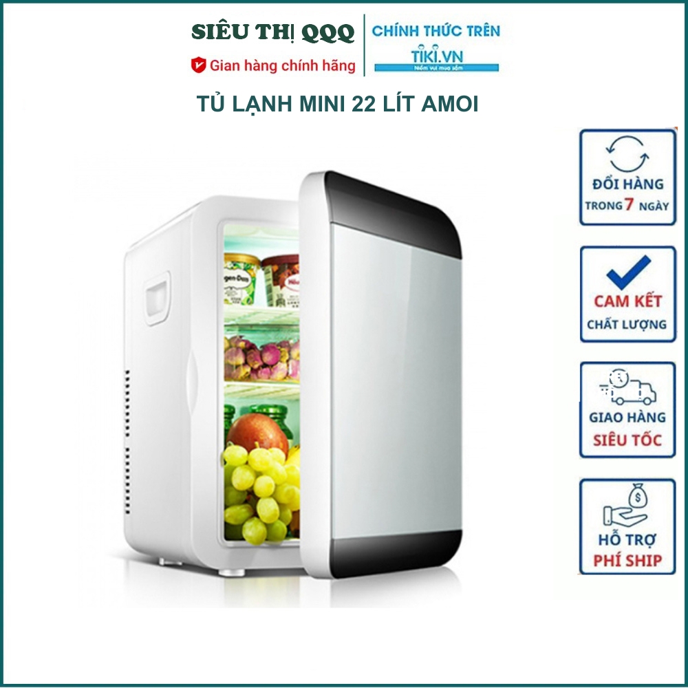 Tủ lạnh mini 2 chiều PEHOUSE bảo quản mỹ phẩm, thực phẩm dồ dùng cho bé sơ sinh dung tích 20L sử dụng điện 220V và 12v , 24V 2 chiều nóng lạnh - Hàng chính hãng