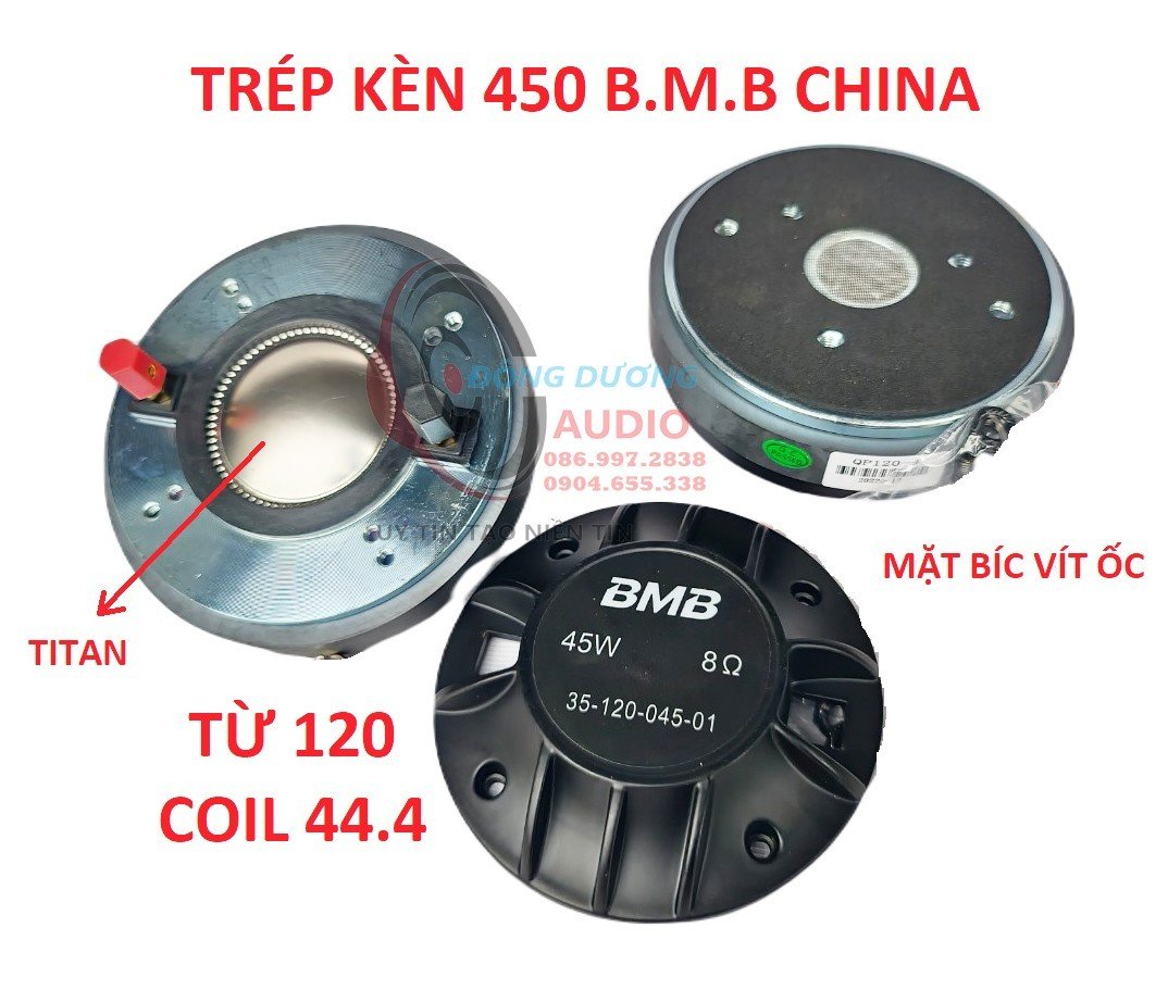 CỦ TRÉP 450 B.MB TỪ 120 COIL 44 ĐỒNG TRÒN MÀNG TITAN CÔNG SUẤT 300W - HÀNG CHẤT LƯỢNG