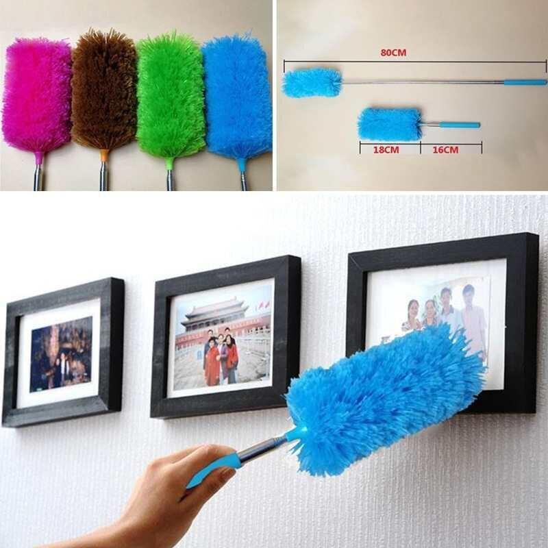 Duster Accessories Microfiber Dusting Brush Extend Stretch Feather Home Dust Cleaner Car Furniture Household Cleaning Brush