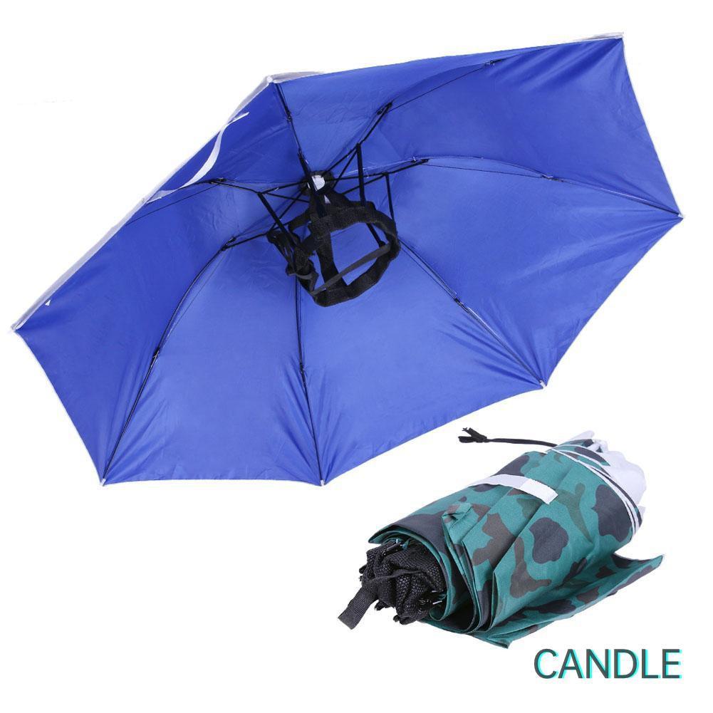 Dù đội đầu chống mưa/ tia UV tiện dụng cho đi câu cá