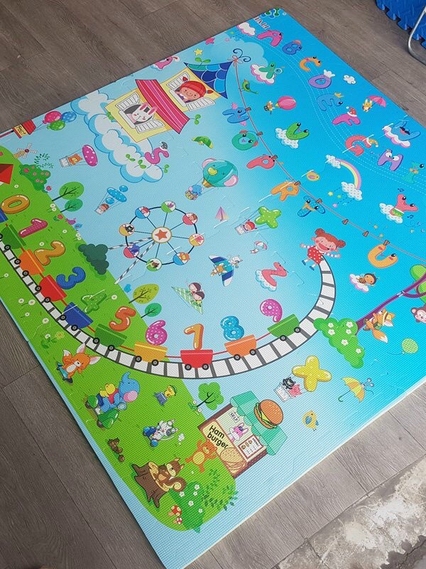 Bộ 4miếng Thảm xốp bảng chữ cái KT 60x60