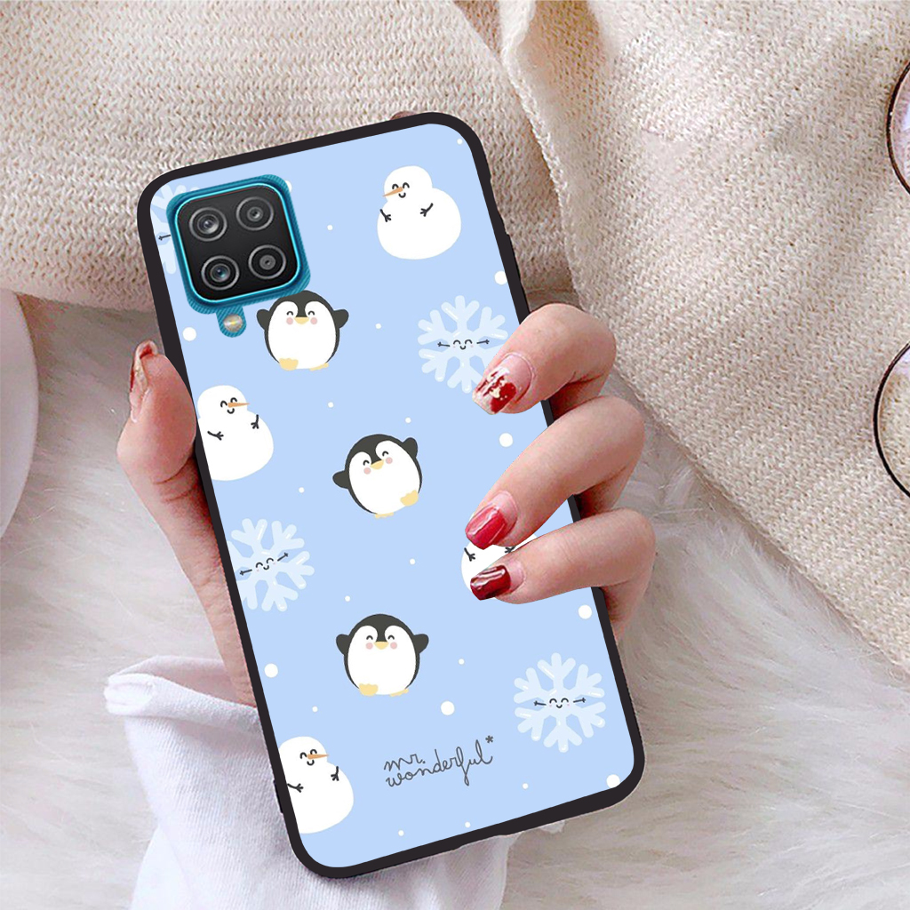 Ốp lưng dành cho Samsung Galaxy A12 viền dẻo TPU Bộ Sưu Tập Giáng Sinh Vui Vẻ - Tặng giá đỡ điện thoại in logo iCase - Hàng chính hãng