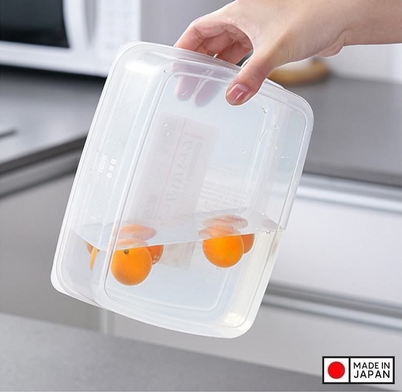 Bộ 03 chiếc hộp thực phẩm chữ nhật Nakaya 3000ml hàng nội địa Nhật Bản