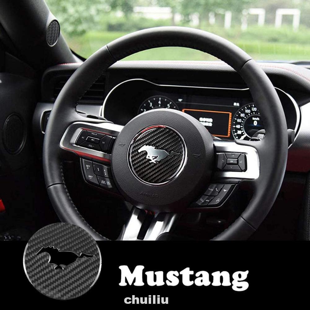 Miếng Dán Trang Trí Vô Lăng Xe Ô Tô Ford Mustang 2016-2020