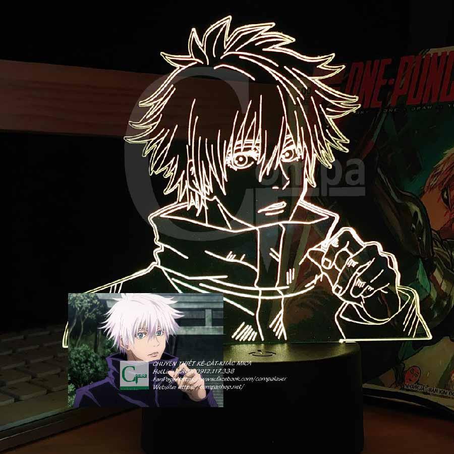 Đèn Ngủ LED 3D ANIME Jujutsu Kaisen Satoru Gojo Type 15 AJKN0115 16 màu tùy chỉnh COMPASHOP