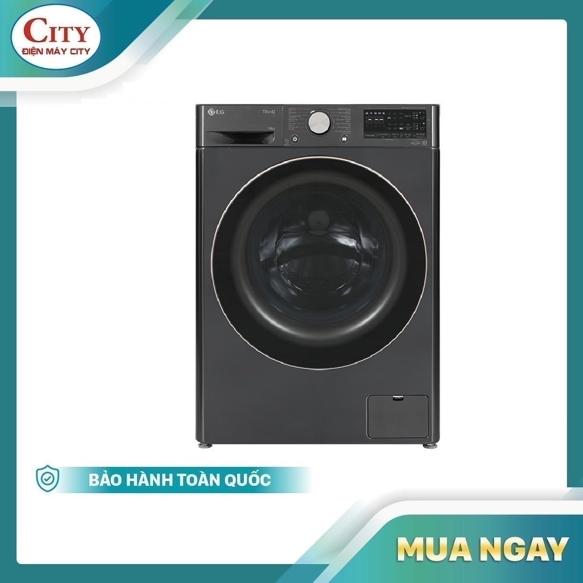 Máy giặt LG Inverter 14 kg FV1414S3BA model 2023- Hàng chính hãng- Giao tại Hà Nội