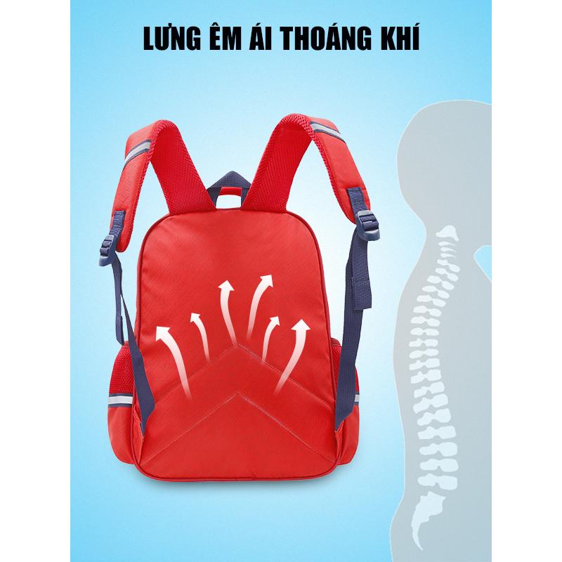 Ba Lô Học Sinh Cấp 1 Siêu Nhẹ - BL1076ML_SN2_RED_RED - 2 Siêu Nhân Power Rangers Morph