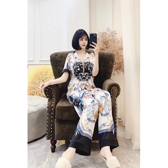 PYJAMA CỘC DÀI HOẠ TIẾT CLC 009 CAO CẤP