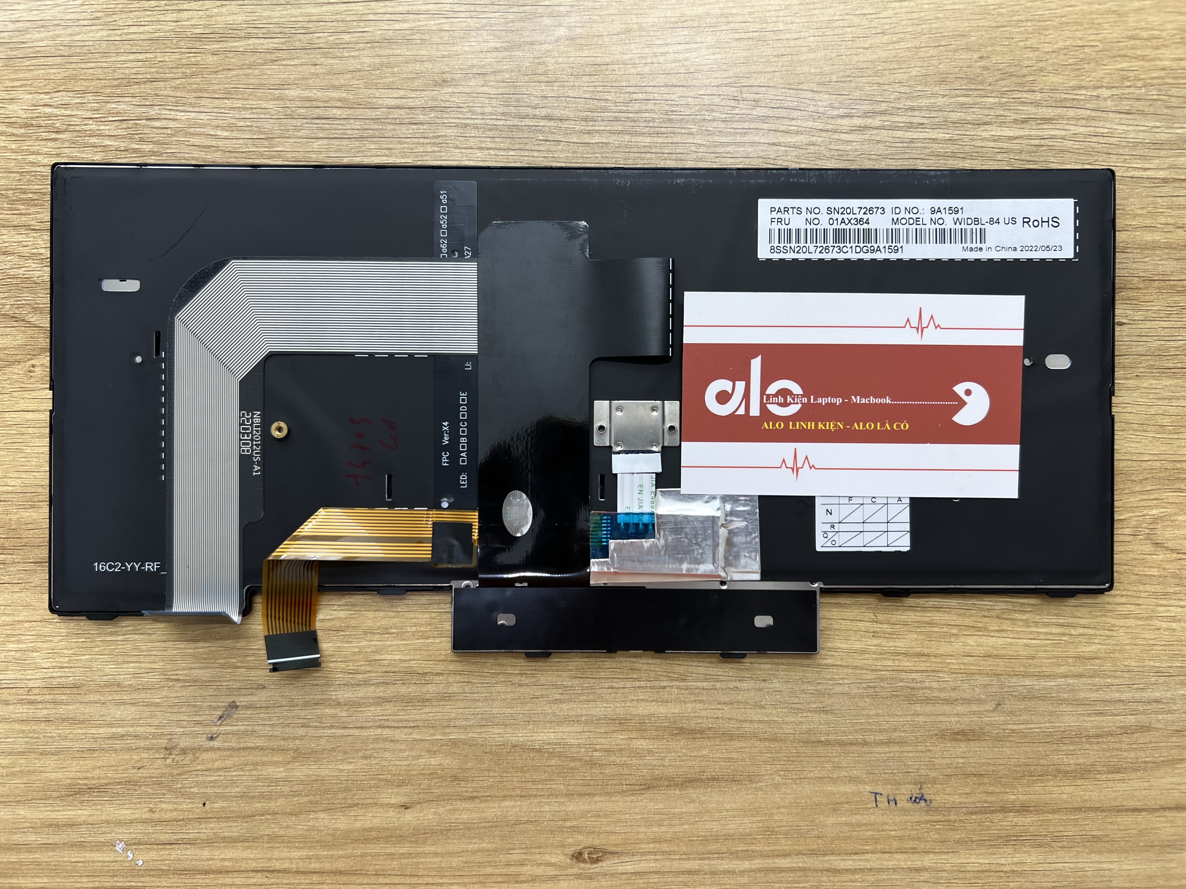 Phím ThinkPad T470 T480 A475 US LED, chuột - 01AX364 - Zin New chuẩn