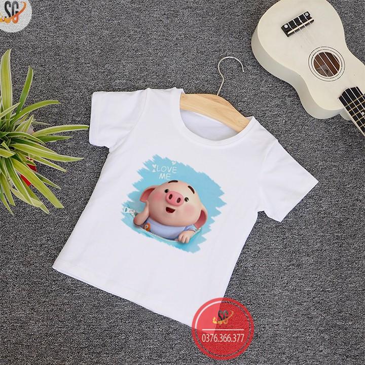 Áo thun cho bé dễ thương - Thun Cotton  - có 3 màu TE08