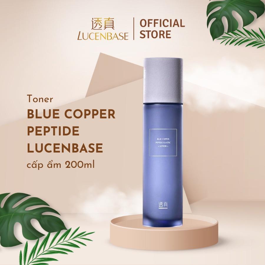 Toner nước hoa hồng blue copper peptide LUCENBASE cấp ẩm, hỗ trợ giảm viêm đỏ 120ml