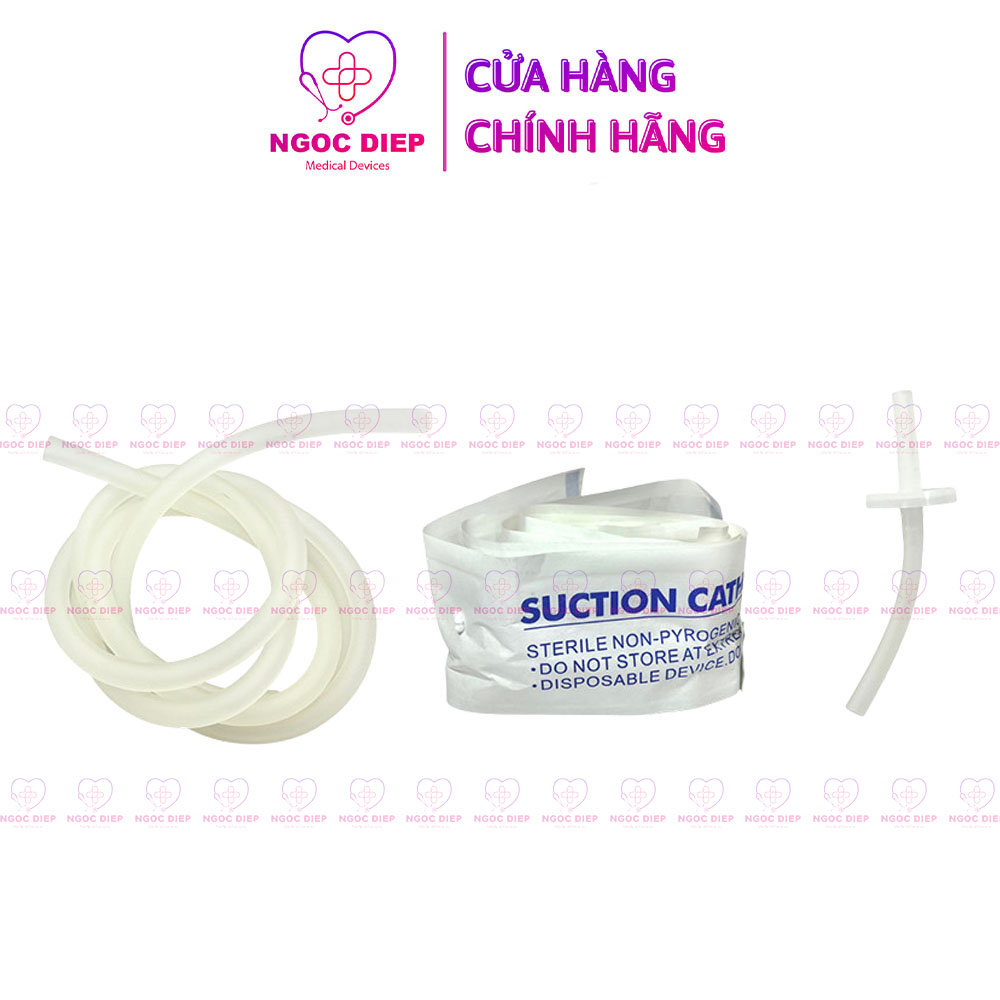 Máy hút dịch 1 bình tích hợp máy xông khí dung OROMI SS-6A - Bộ xông mũi họng 2 trong 1 - Hàng chính hãng