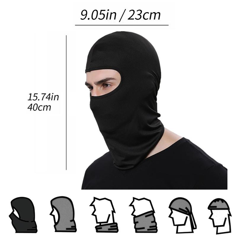 Mặt nạ xe máy đạp xe Balaclava Full Cover Face Mat Balaclava nhanh khô Lycra Ski cổ Summer Sun Protection Color: Gray camo