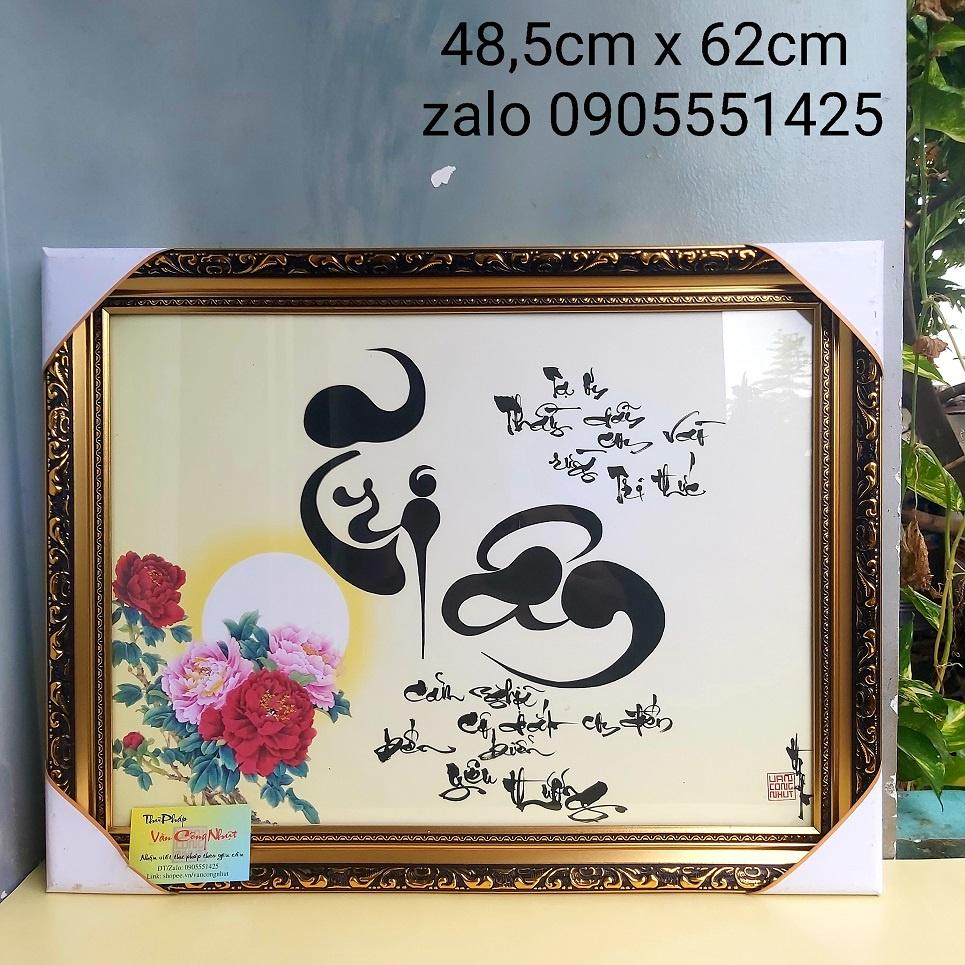 Thư pháp TRI ÂN Thầy cô. Quà tặng 20/11, 8/3, 20/10,  sinh nhật, tết. Tranh treo tường, trang trí.