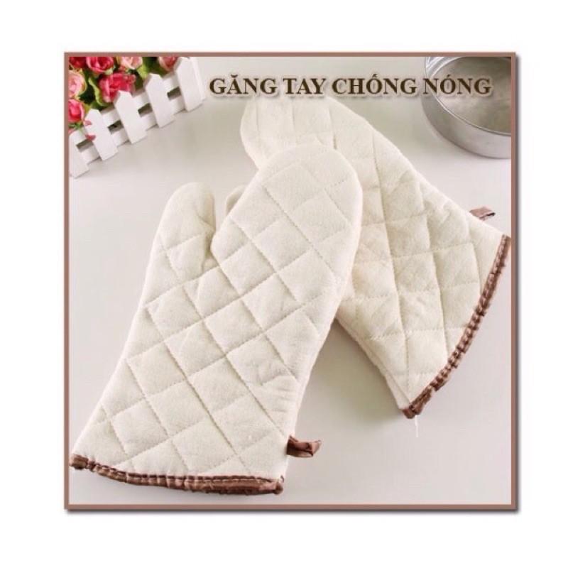 Gang tay nhà bếp chống nóng 2 lớp dày