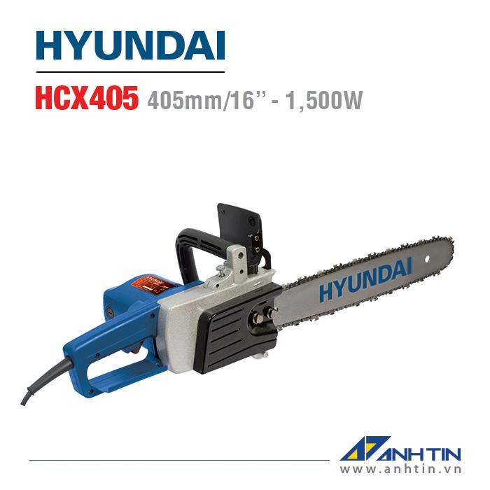 Máy cưa điện Hyundai HCX405 | Công suất 1.500W | 405 mm /16 inch | Tốc độ xích 400m/phút