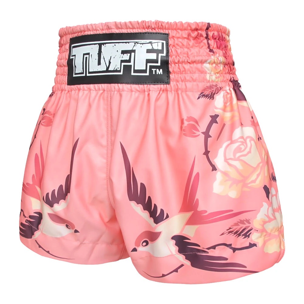 Quần Tuff Muay Thai Pink Birds And Roses