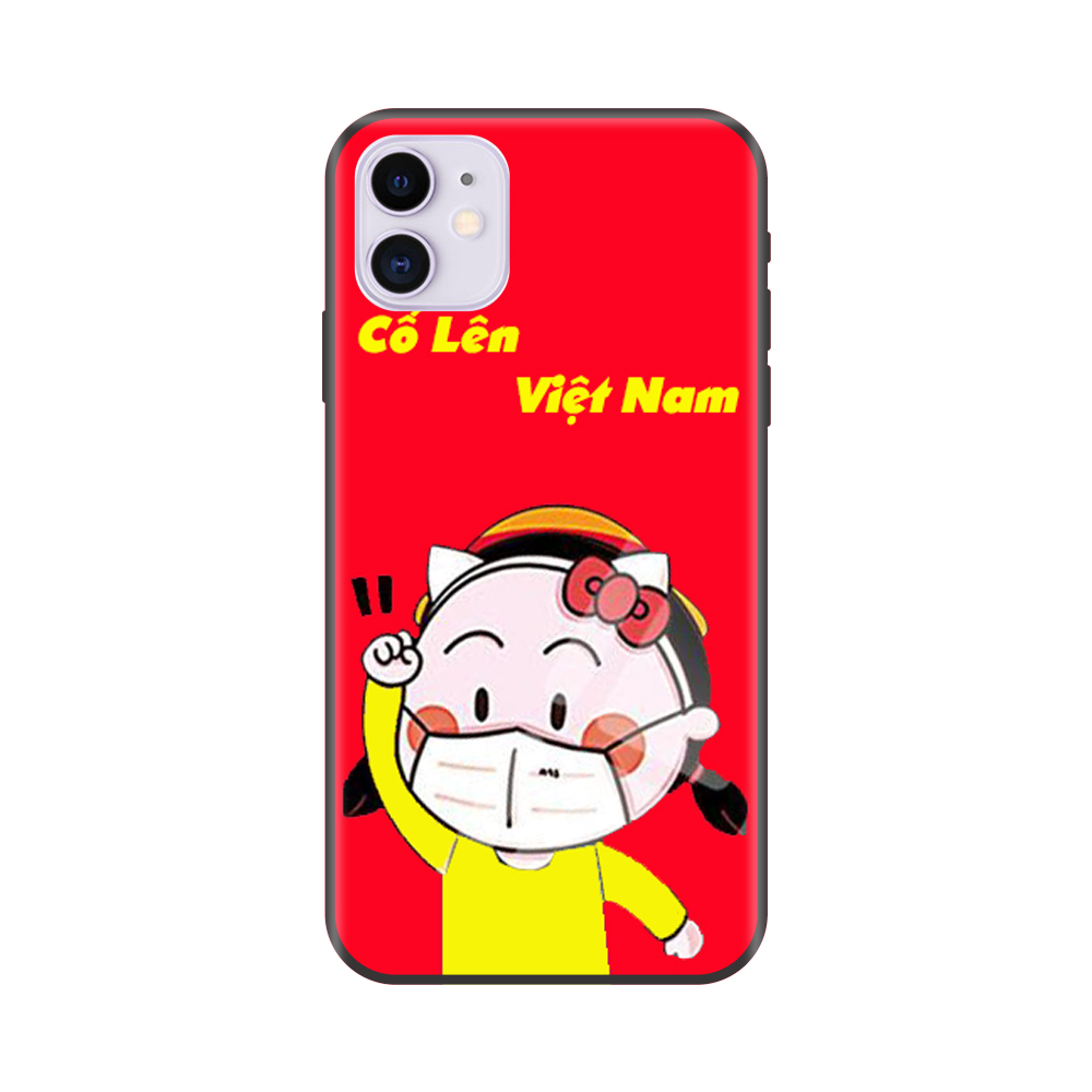 Ốp lưng Viền Dẻo TPU cho điện thoại IPHONE 11 Cổ Vũ Cố Lên Việt Nam Mẫu 1