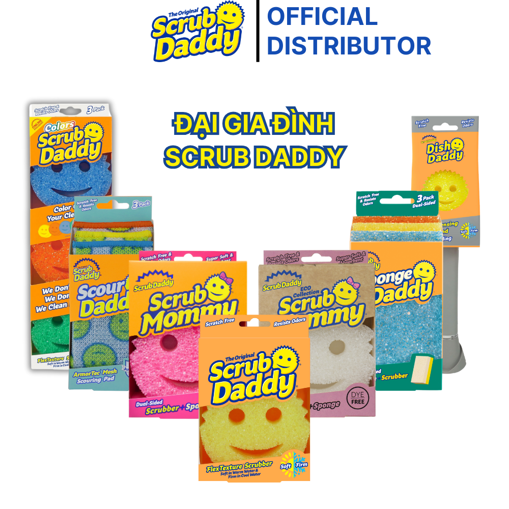 Bọt Biển Srucb Daddy #1 Tại Mỹ - An Toàn, Tiện Lợi, Đa Dụng