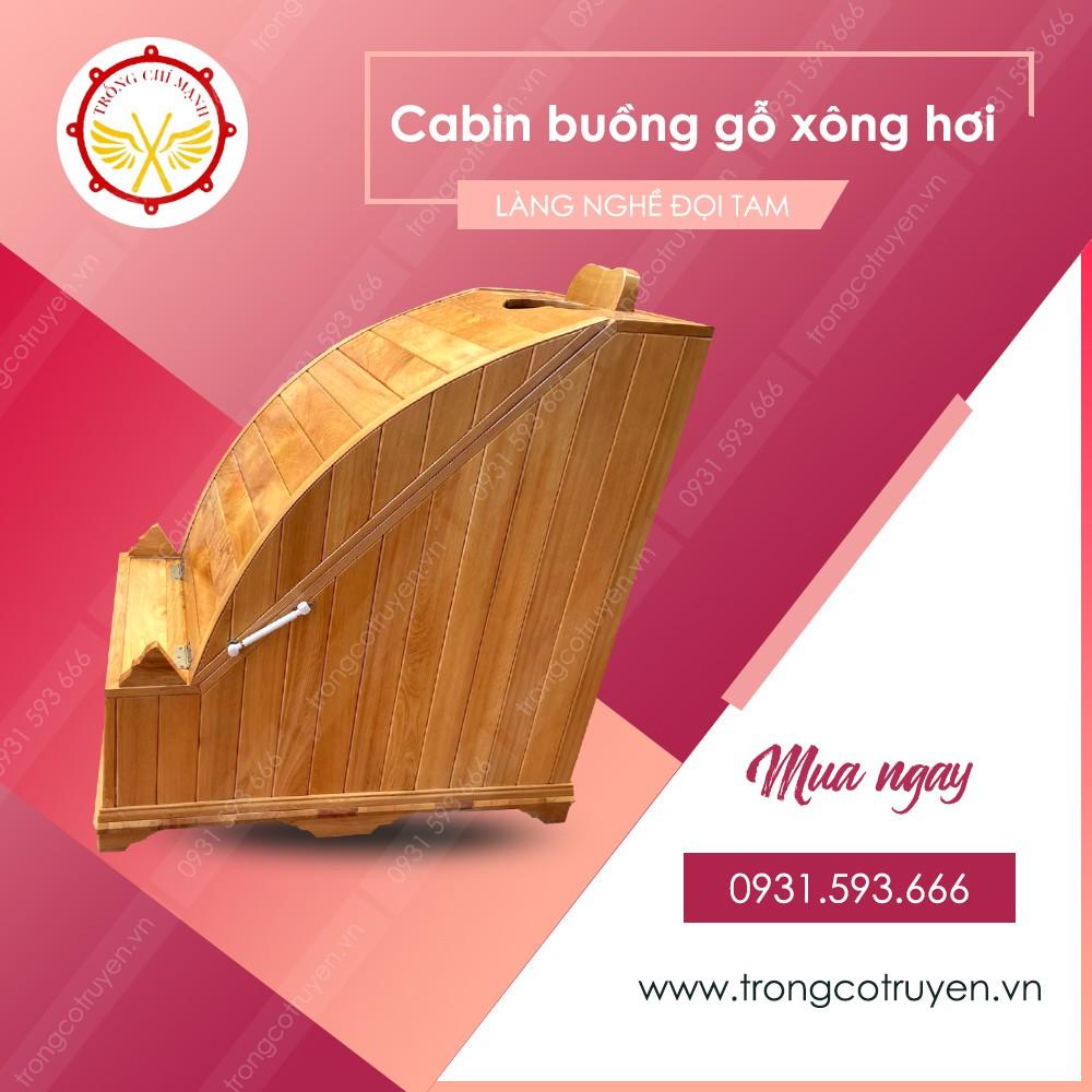 Buồng tắm gỗ Cabin xông hơi mini Cao cấp BTG01 ( Kèm Máy Xông Hero )