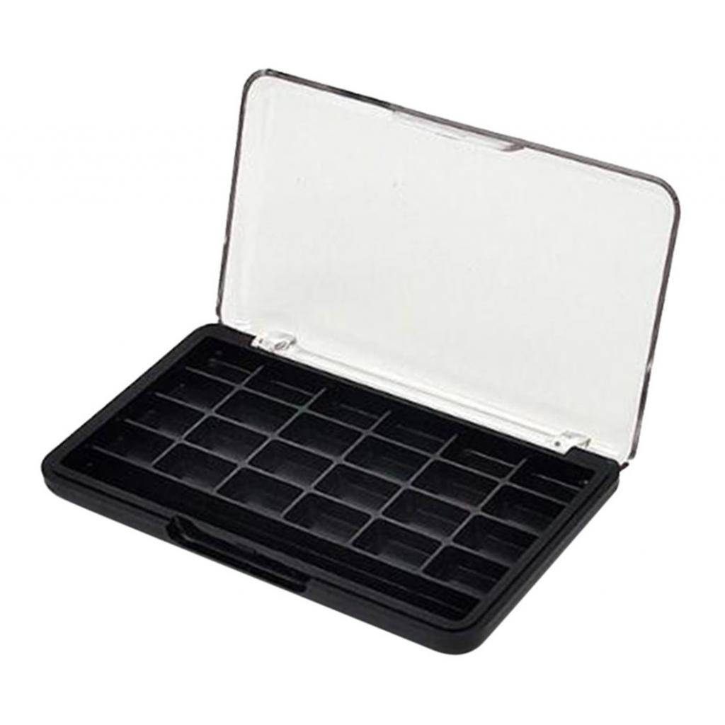 2 Packs 24 Slots Plastic Eyeshadow Palette Powder Bronzer Organizer Holder Case
