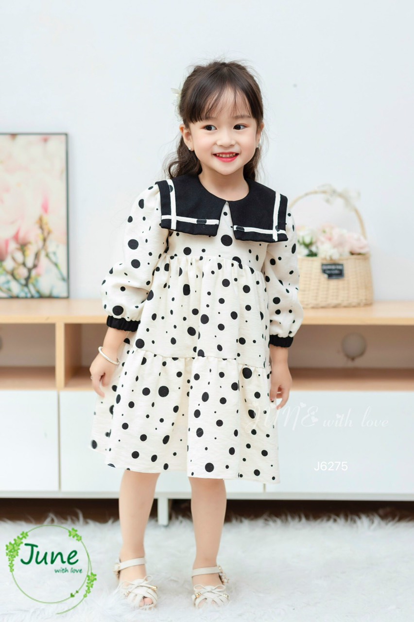 Váy nhung bé gái 1-10 tuổi