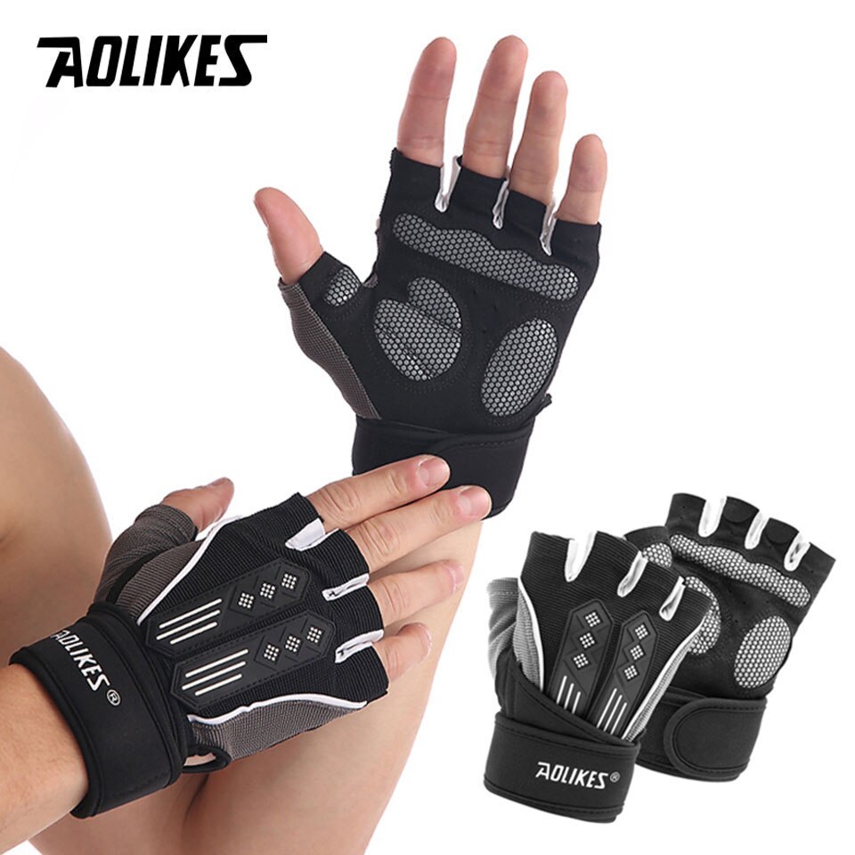 Găng tay thể thao AOLIKES A-115 tập gym, đạp xe Fitness gloves