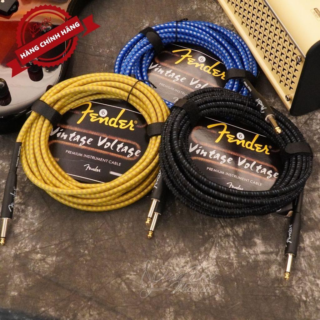 Dây Line (Jack) Guitar Ra Loa (Amply) Fender Loại 3m, 6m, 10m, Bọc Vải Chống Rối Và Không Bị Gãy Dập (Giao Màu Ngẫu Nhiên)