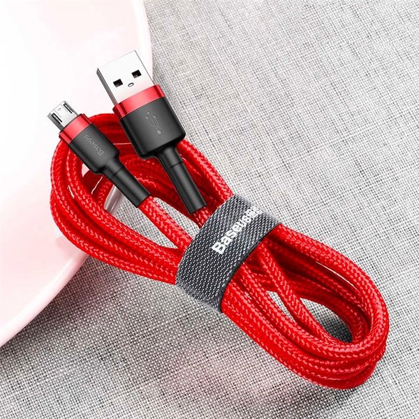 Cáp sạc dây dù Micro USB chính hãng Baseus Cafule Cable dài 1m (màu ngẫu nhiên)