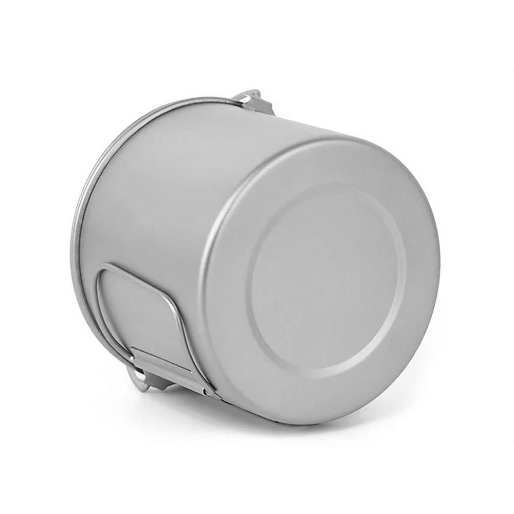 Nồi titan 1000ml siêu nhẹ có quai cầm tiện dụng đi cắm trại
