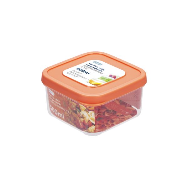 Hộp thực phẩm vuông Hokkaido 500ml - Giao màu ngẫu nhiên