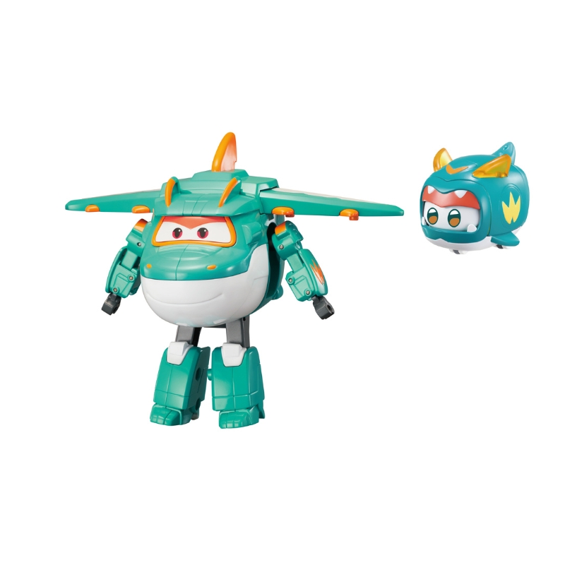 Đồ Chơi SUPERWINGS Robot Biến Hình Cỡ Lớn Khủng Long Tino Kết Hợp Thú Cưng Tino YW770447