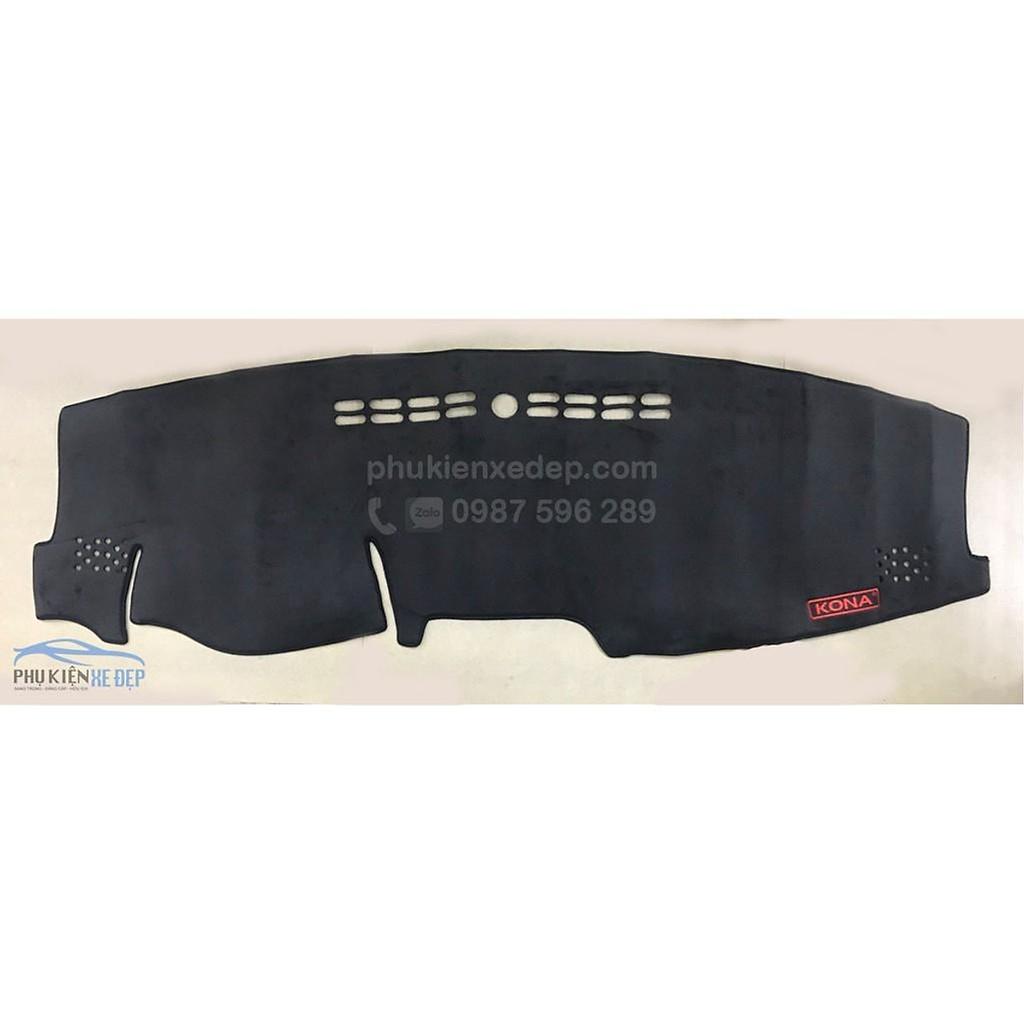 Thảm chống nóng taplo cho xe HYUNDAI KONA chất liệu Nhung Lông cừu 3 lớp chống trượt