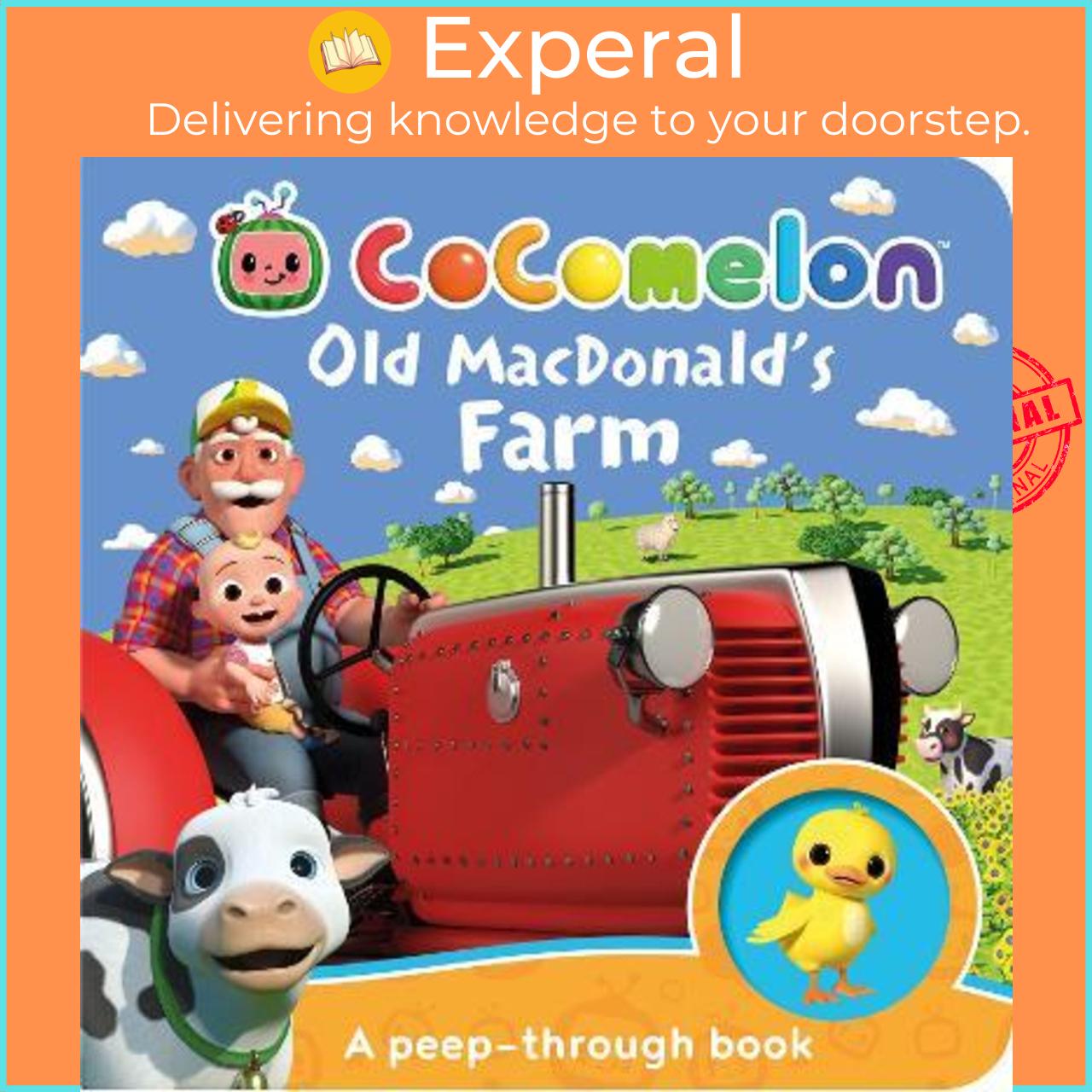 Sách - Official Cocomelon: Old MacDonald's Farm: A peep-through book by Cocomelon (UK edition, paperback)