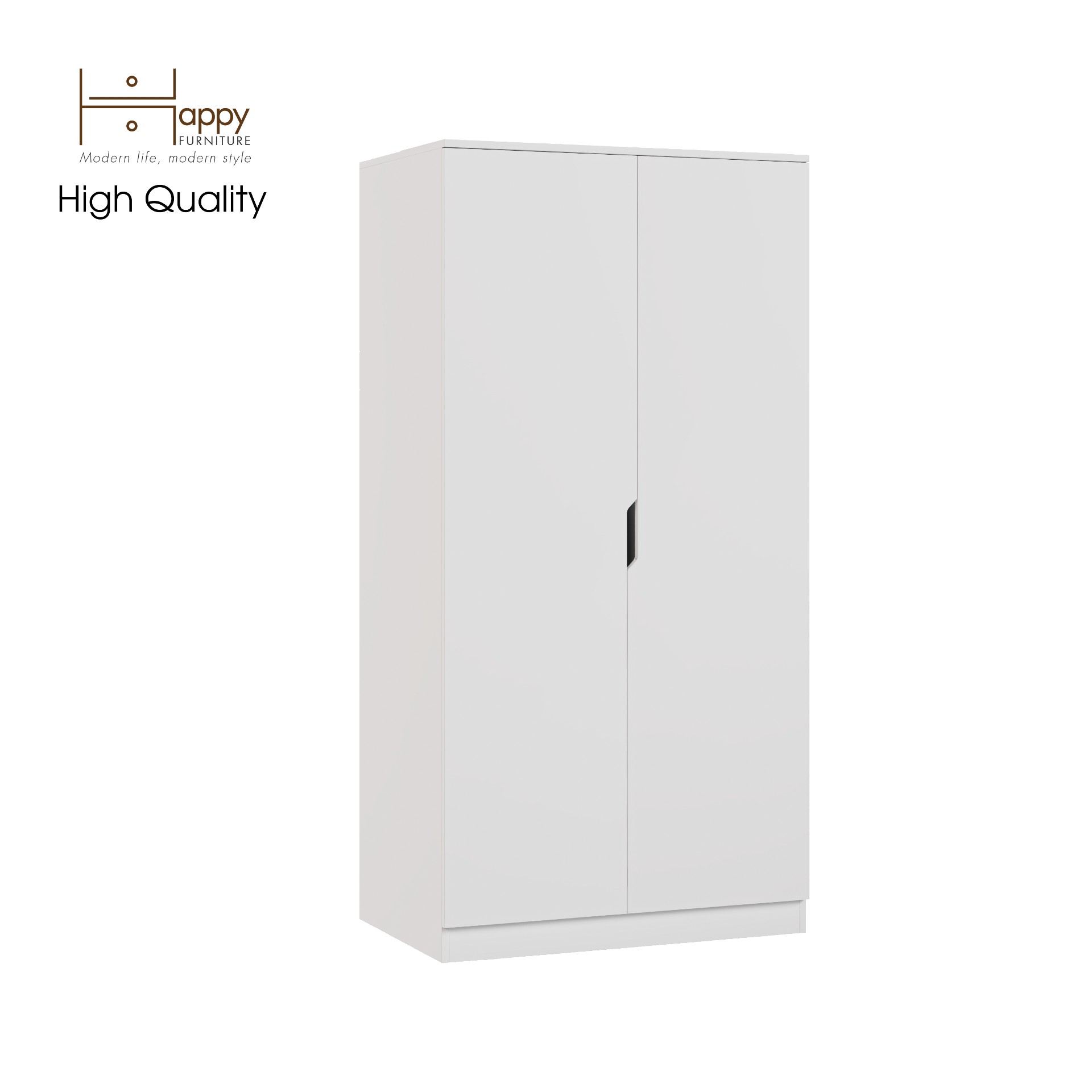 [Happy Home Furniture] DASH, Tủ lưu trữ cửa mở - 2 ngăn kéo,  90cm x 58cm x 180cm ( DxRxC), TCM_022