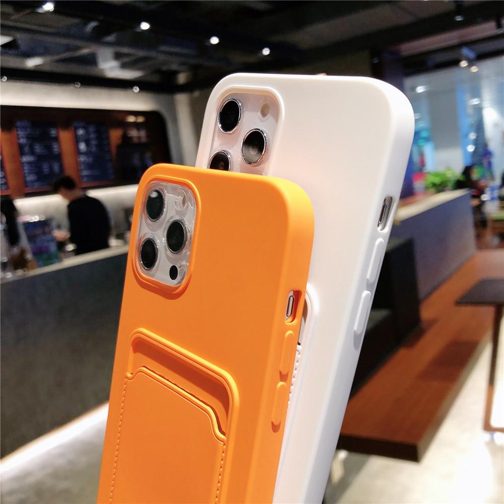 Ốp lưng dành cho iphone Có Khe Đựng Thẻ Thời Trang Cho Iphone 12 Mini Pro Max 11 Pro Max Xr Xs Max 6 7 8 Plus