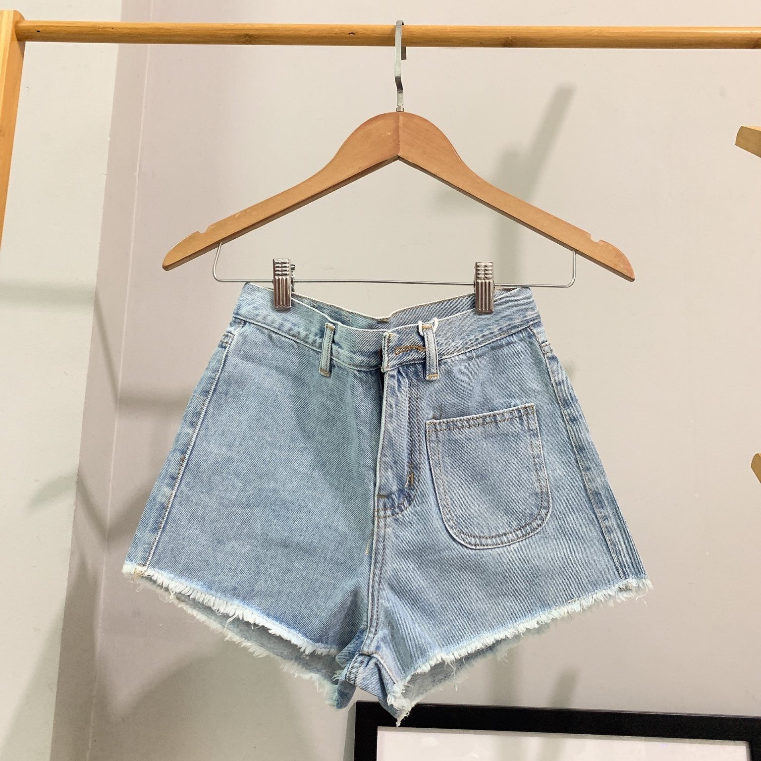 Quần short nữ chất jean cotton lưng cao M02 Julido, thời trangg trẻ trung một màu họa tiết trơn co dãn nhẹ có 3 kích thước