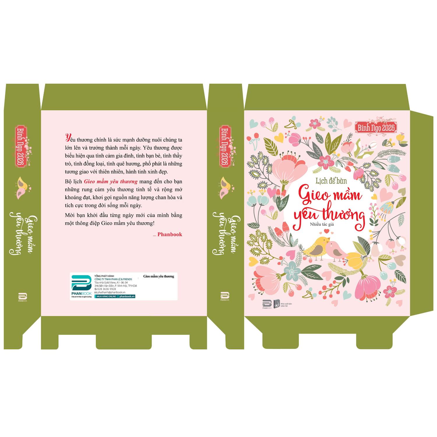 Lịch Bàn 2026 - Gieo Mầm Yêu Thương