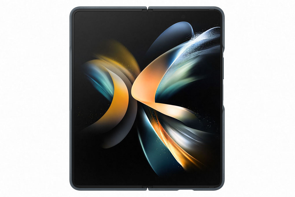 Ốp lưng da F936, Xanh xám dành cho Samsung Fold 4 - Hàng Chính hãng
