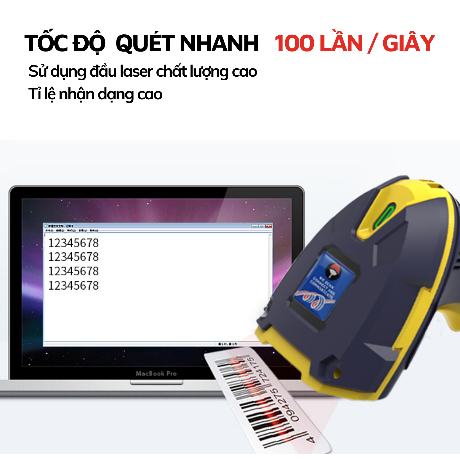 Máy quét mã vạch – Máy đọc mã vạch – OPTORI AK50 (hàng chính hãng)